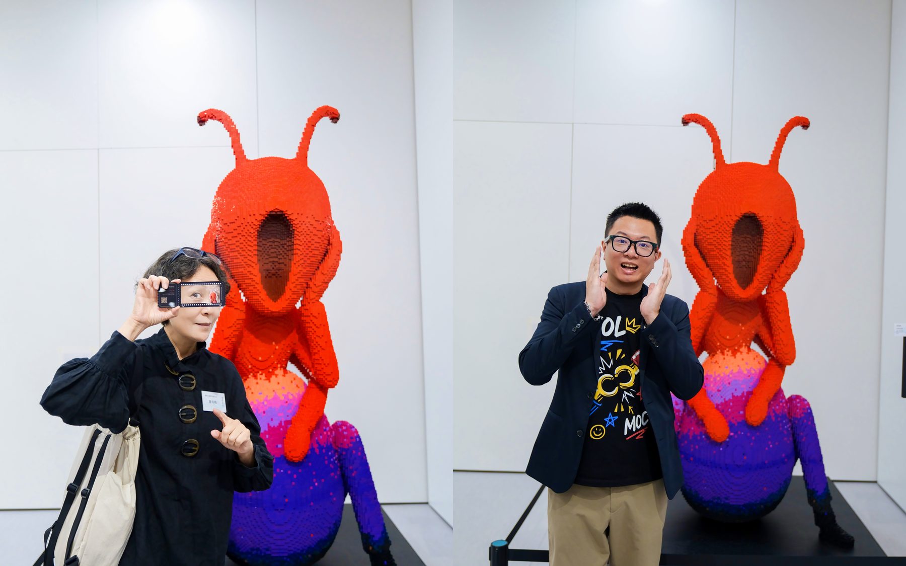 現場：觀眾與作品合影