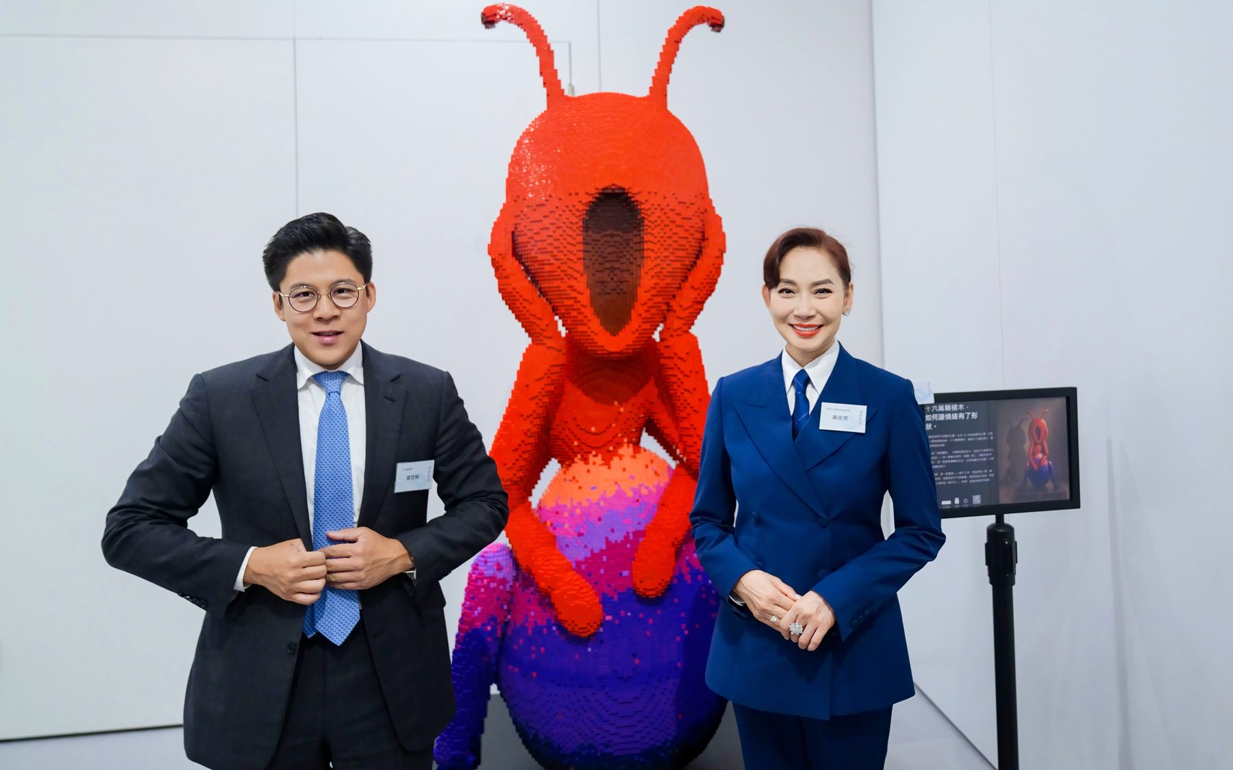 現場：觀眾與作品合影