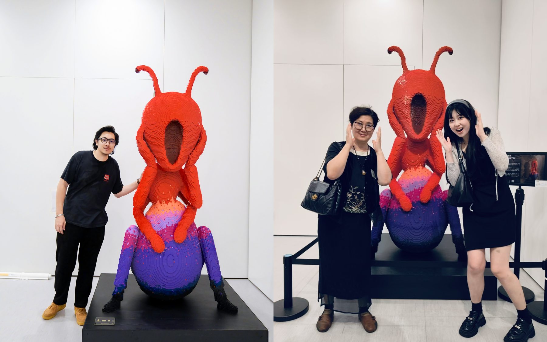 現場：觀眾與作品合影